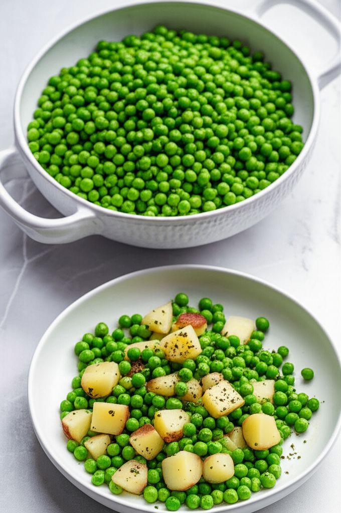 Glazed Peas and Potatoes with Mint