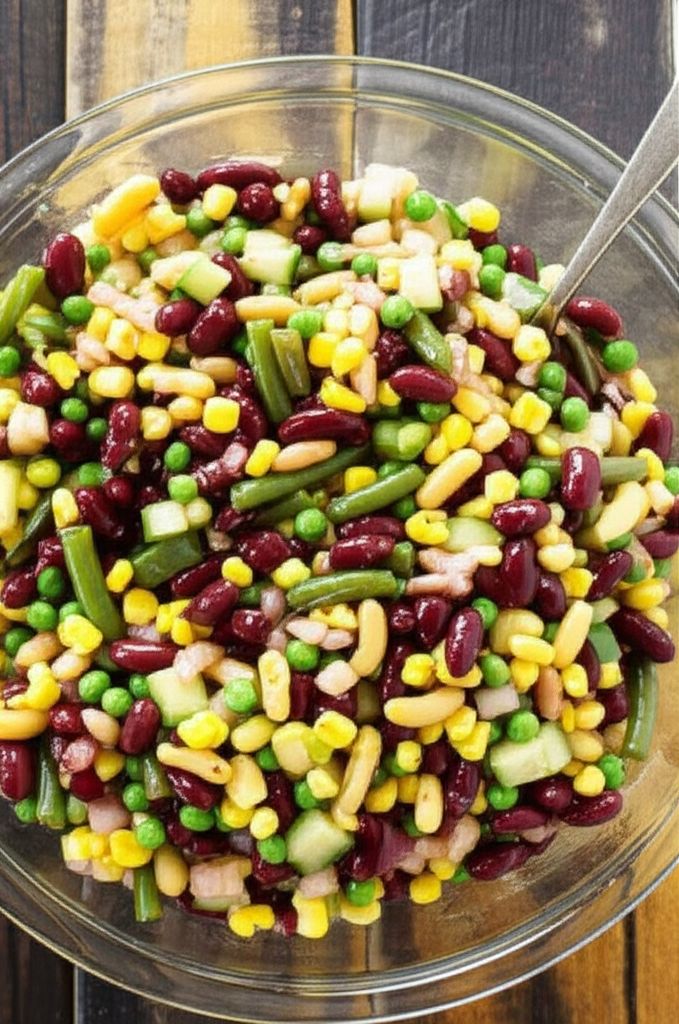 Grandma's Sweet and Tangy Bean Salad
