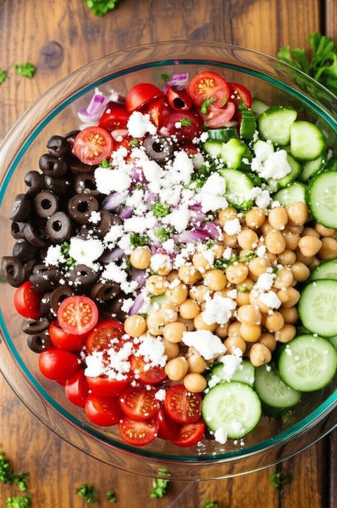 Greek Garbanzo Bean Salad
