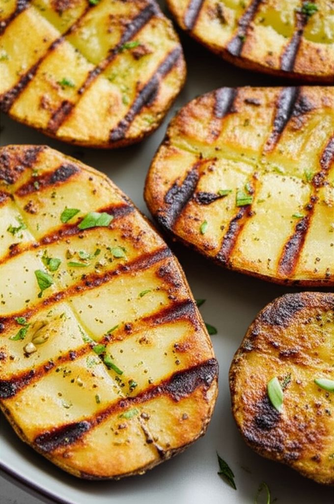 Grilled Potato Slices