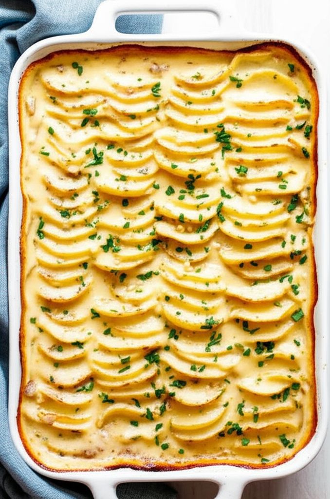 Herbed Scalloped Potatoes and Onions