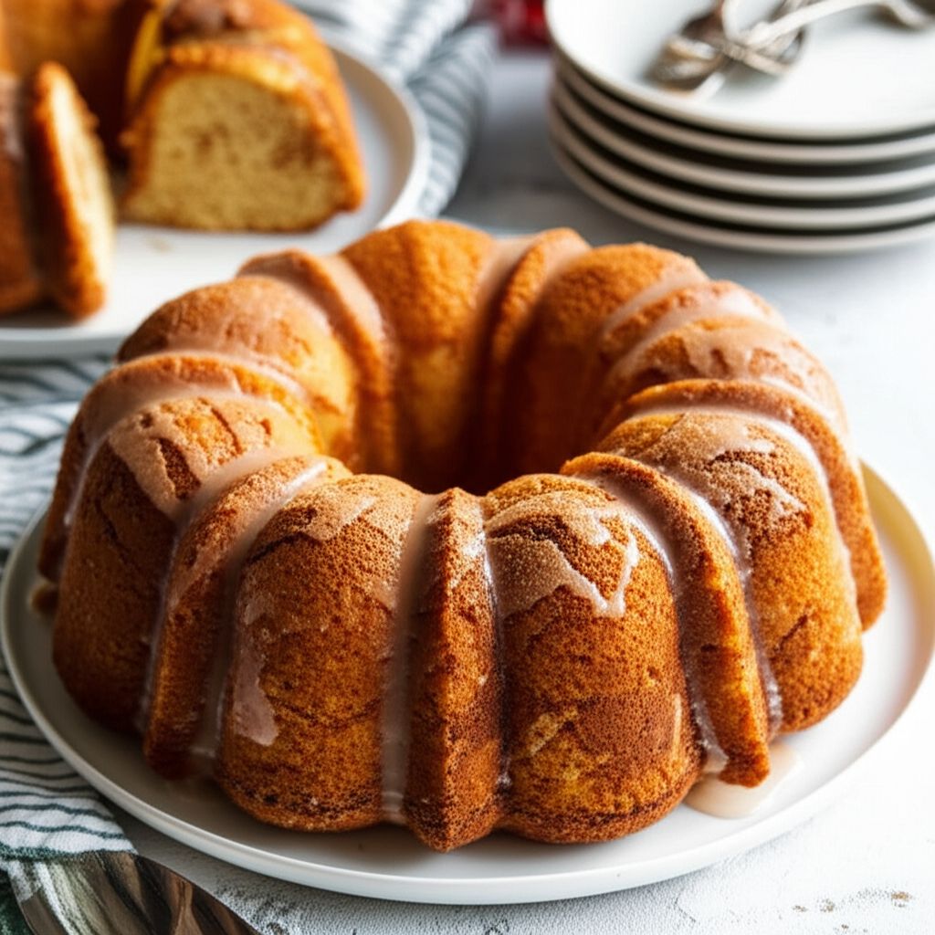 Honey Bun Cake from Scratch