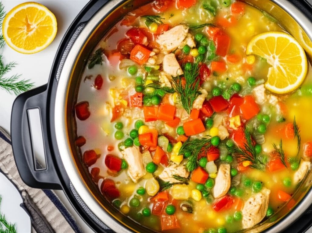 Instant Pot Chicken and Rice Soup