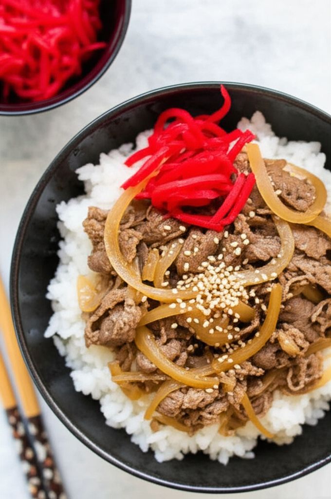 Japanese Gyudon (Beef Bowl)