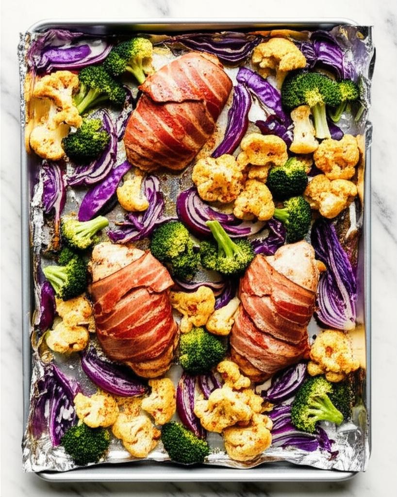 Keto Smoky Chicken and Vegetable Sheet Pan Dinner