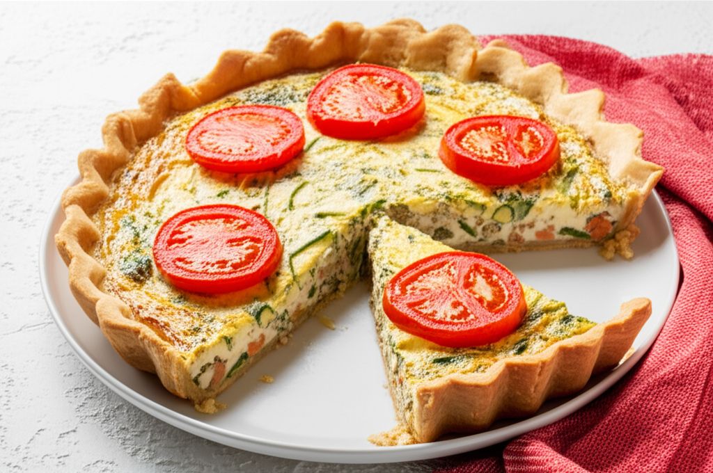 Loaded Vegetarian Quiche