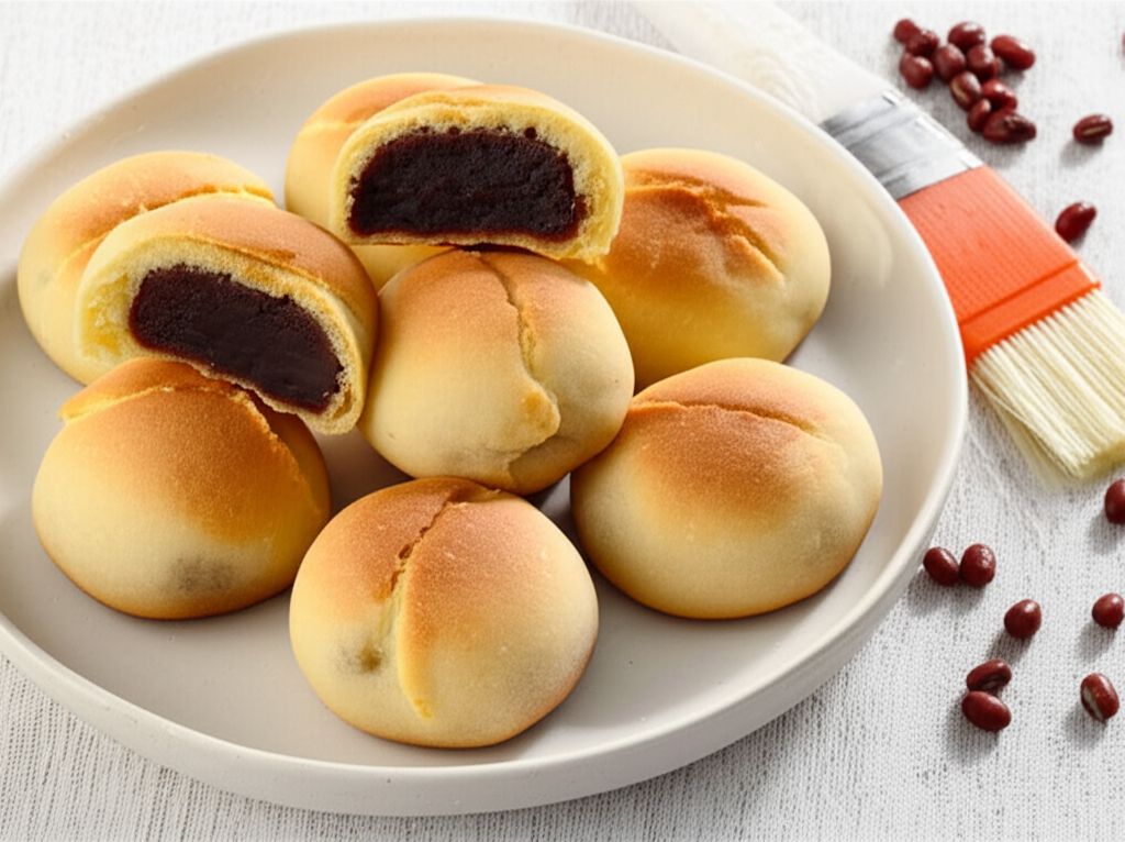 Manju (Japanese Sweet Bean Paste Cookies)