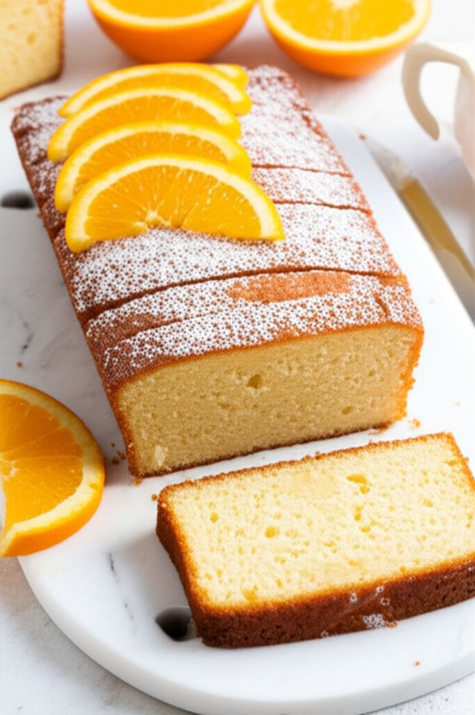 Moist Orange Cake with Olive Oil