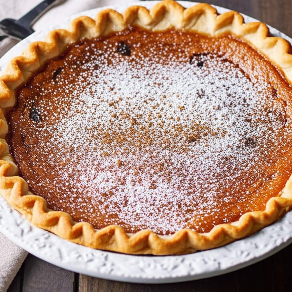 Norwegian Sour Cream and Raisin Pie