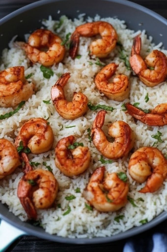 One-Pan Shrimp And Rice