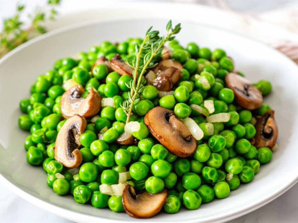Peas with Mushrooms