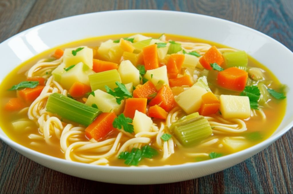 Potato, Leek, Carrot and Turmeric Soup