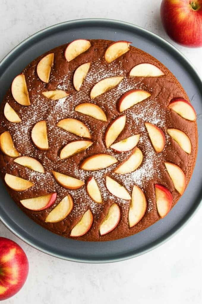 Pumpkin Cake with Apple Crisp Topping