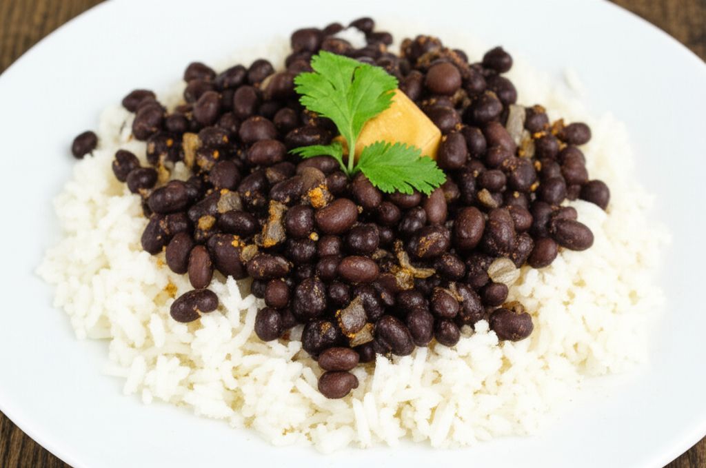 Quick and Easy Black Beans and Rice