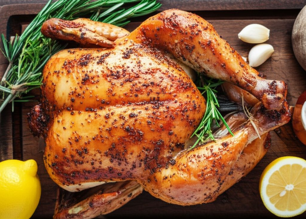 Roast Chicken with Lemon, Garlic, and Rosemary
