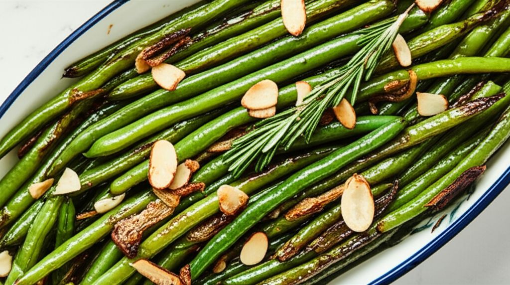 Roasted Green Beans and Shallots