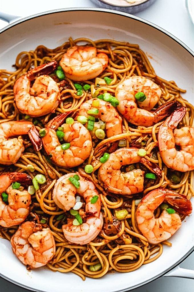 Shrimp and Noodles with Chili Crisp Sauce