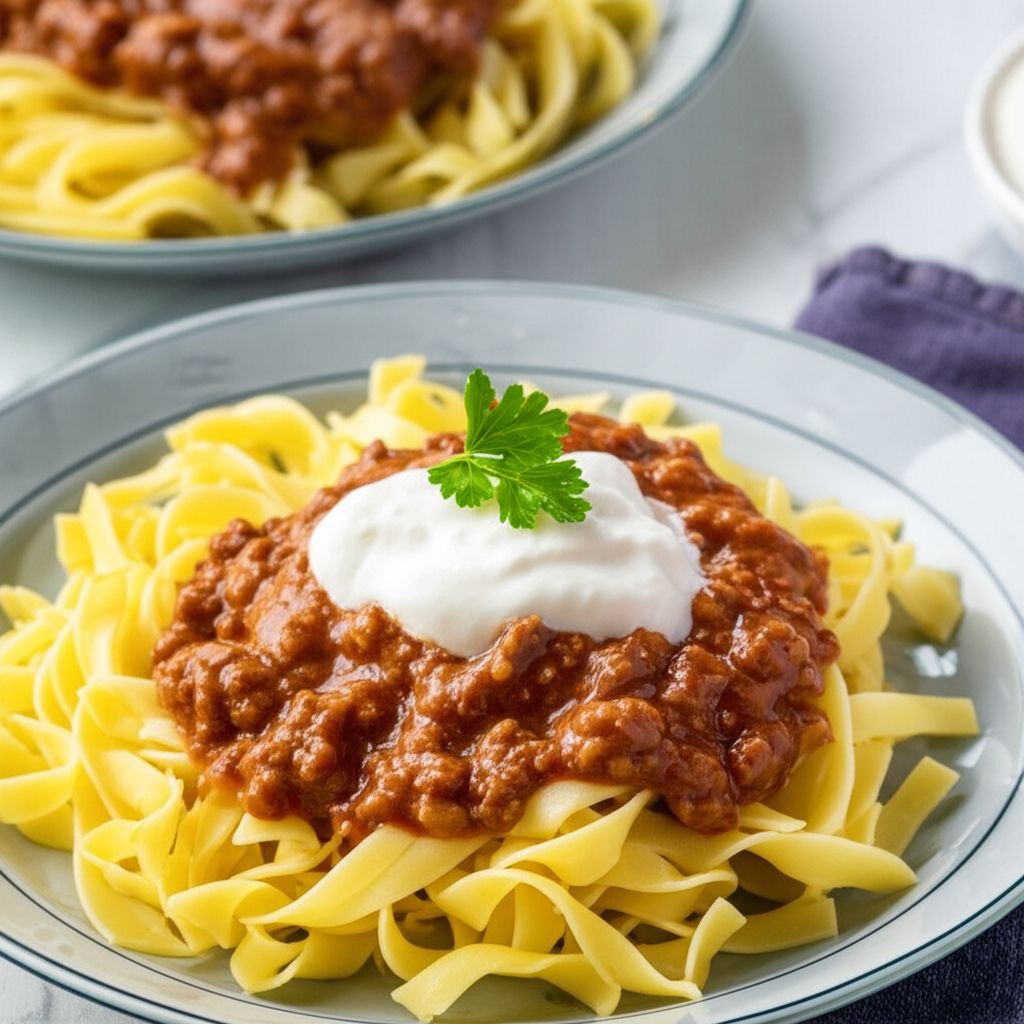 Super Easy Ground Beef Stroganoff