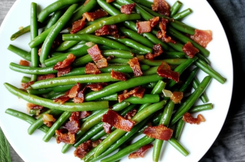 Sweet and Sour Green Beans with Bacon