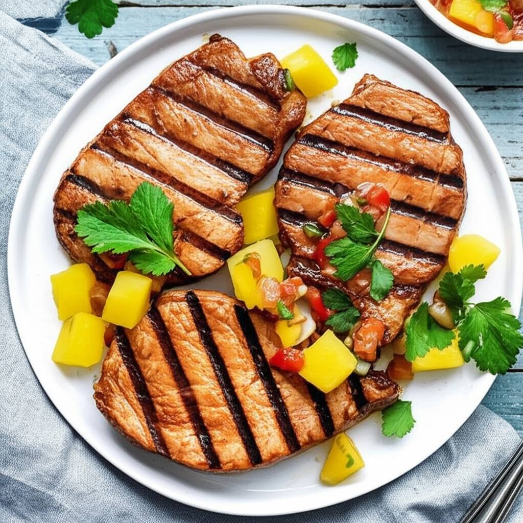 Tropical Grilled Pork Chops