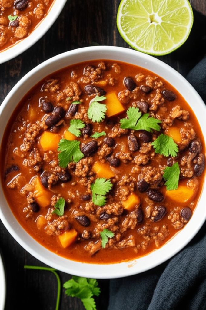 Vegan Black Bean Burger Soup
