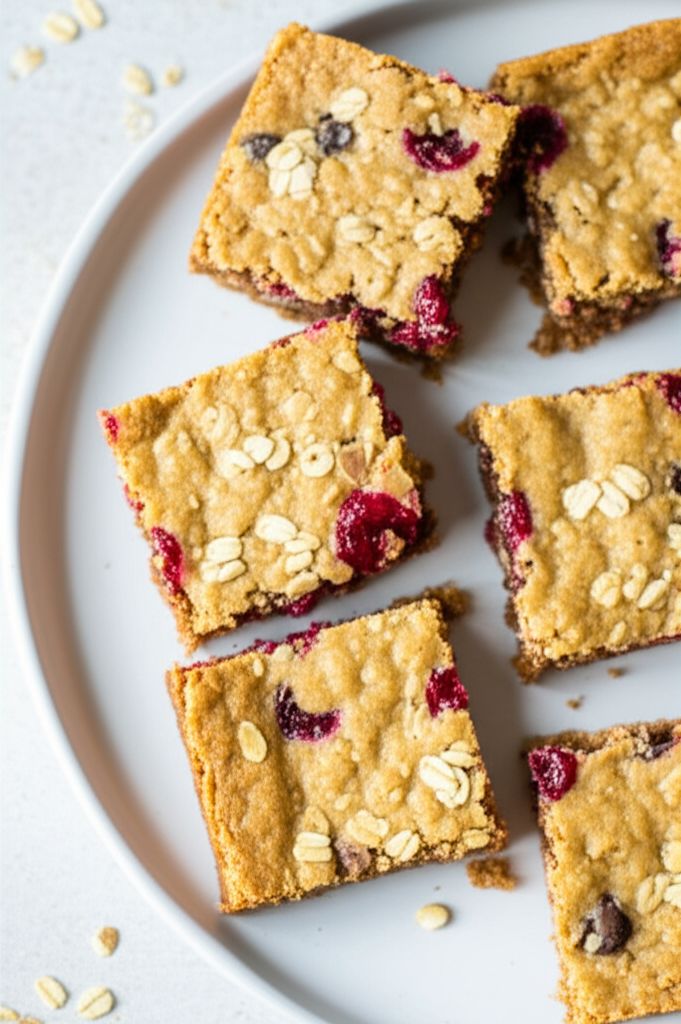 Vegan Oatmeal Cookie Bars