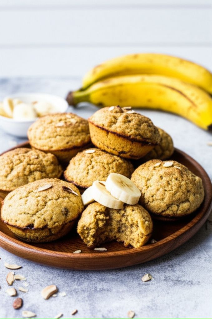 Whole30 Banana Bread Drop Muffins