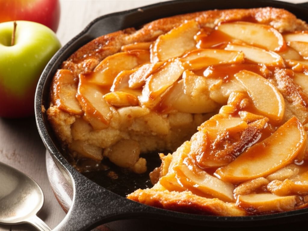 Apple and Cheddar Skillet Cake