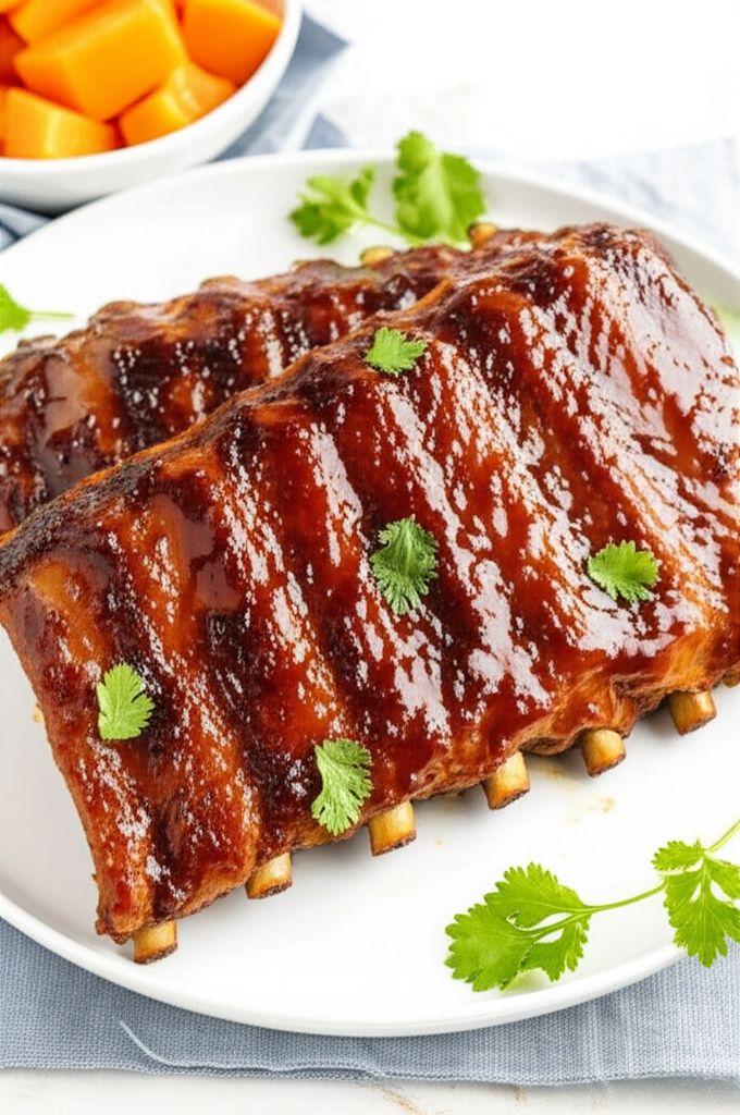 Baby Back Ribs with Papaya Sauce