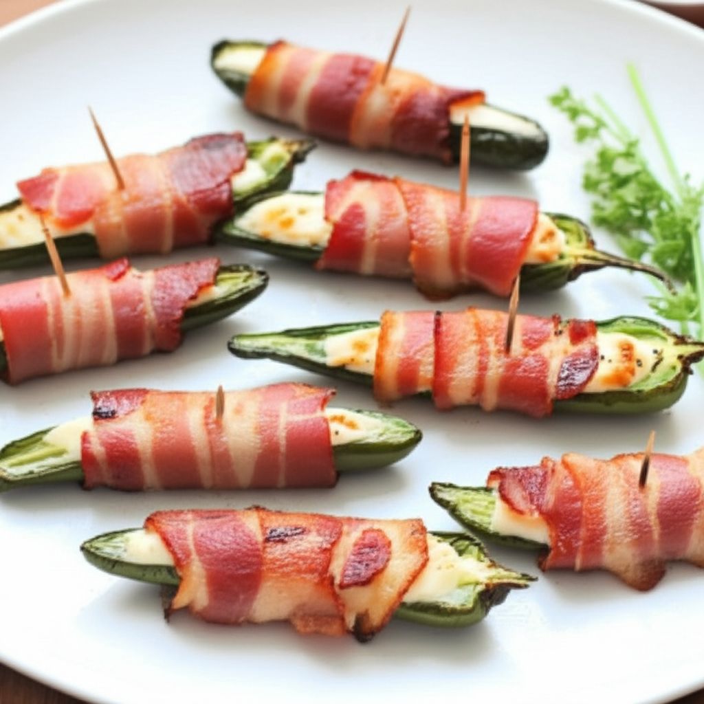 Baked Bacon Jalapeno Wraps