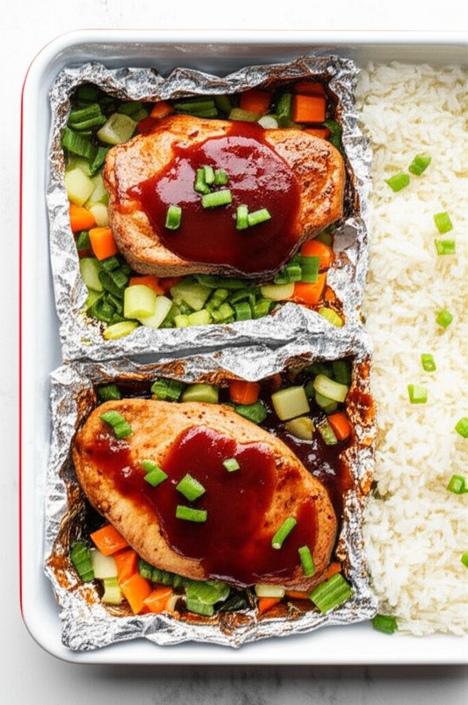 Barbecue Pork Chops Medley