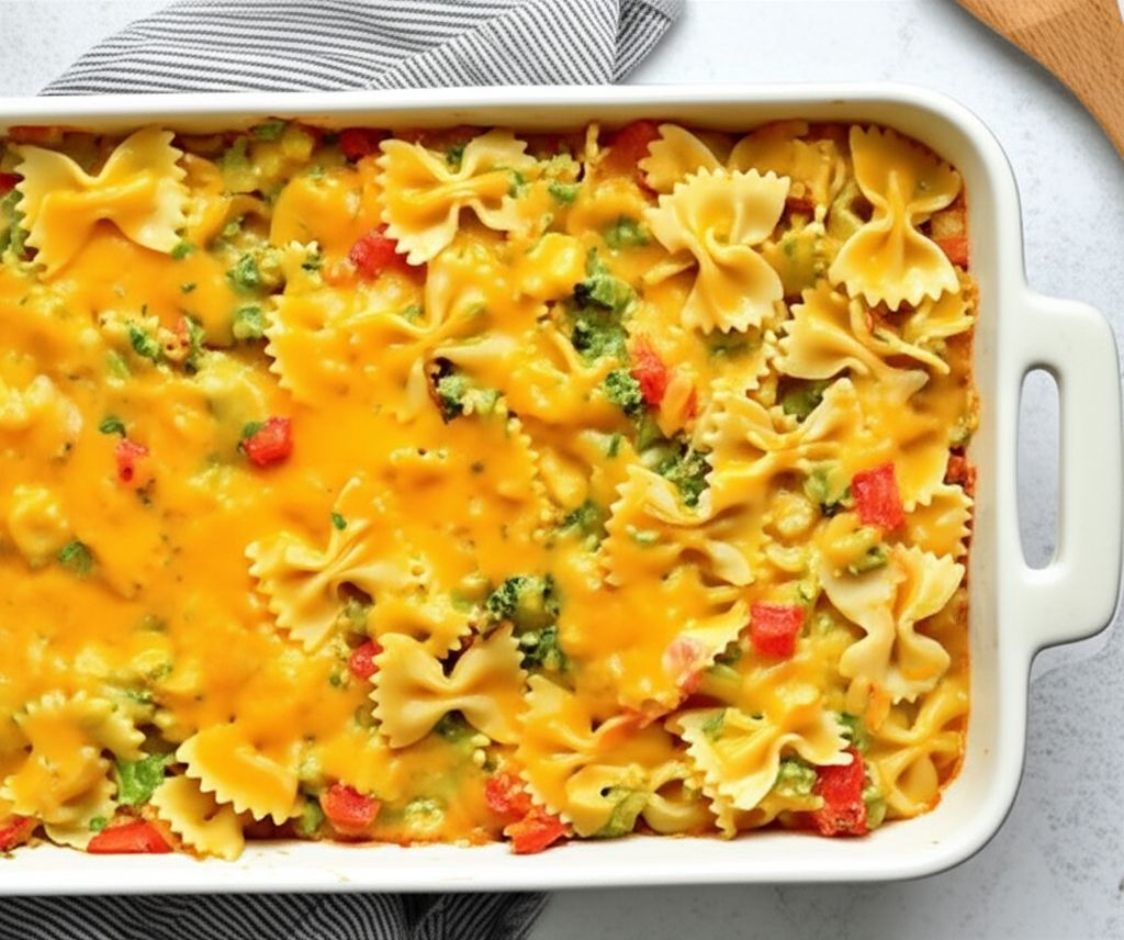 Cheddar and Vegetable Pasta Bake