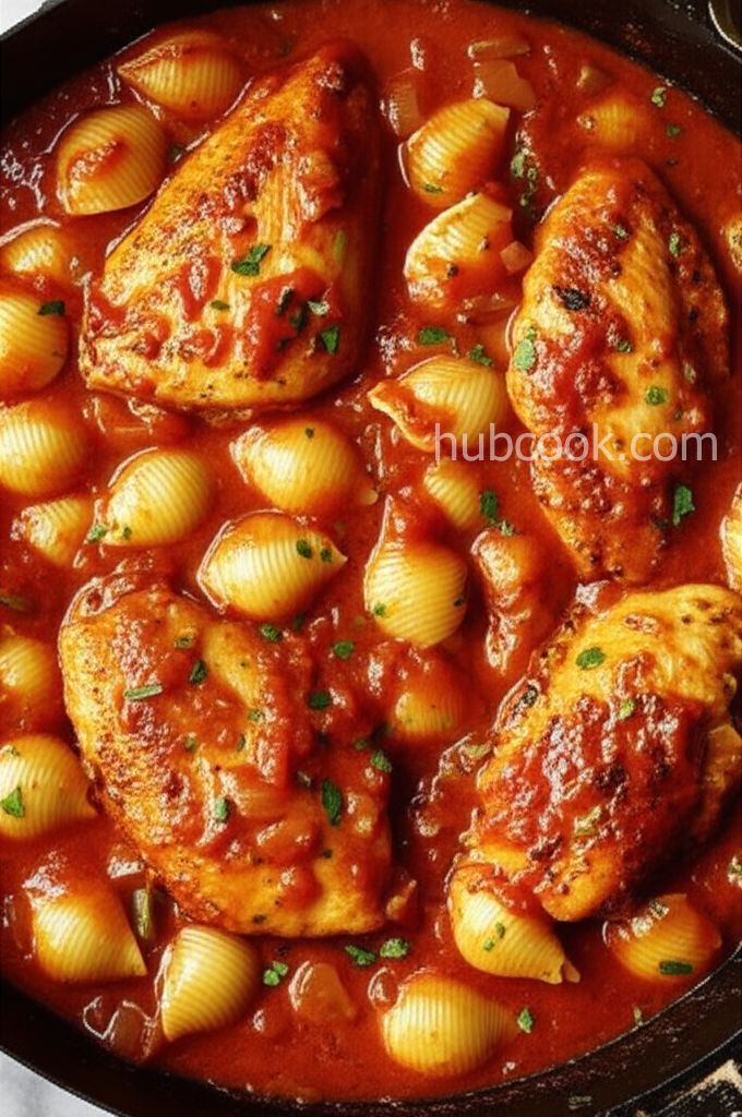 Chicken Cacciatore and Pasta