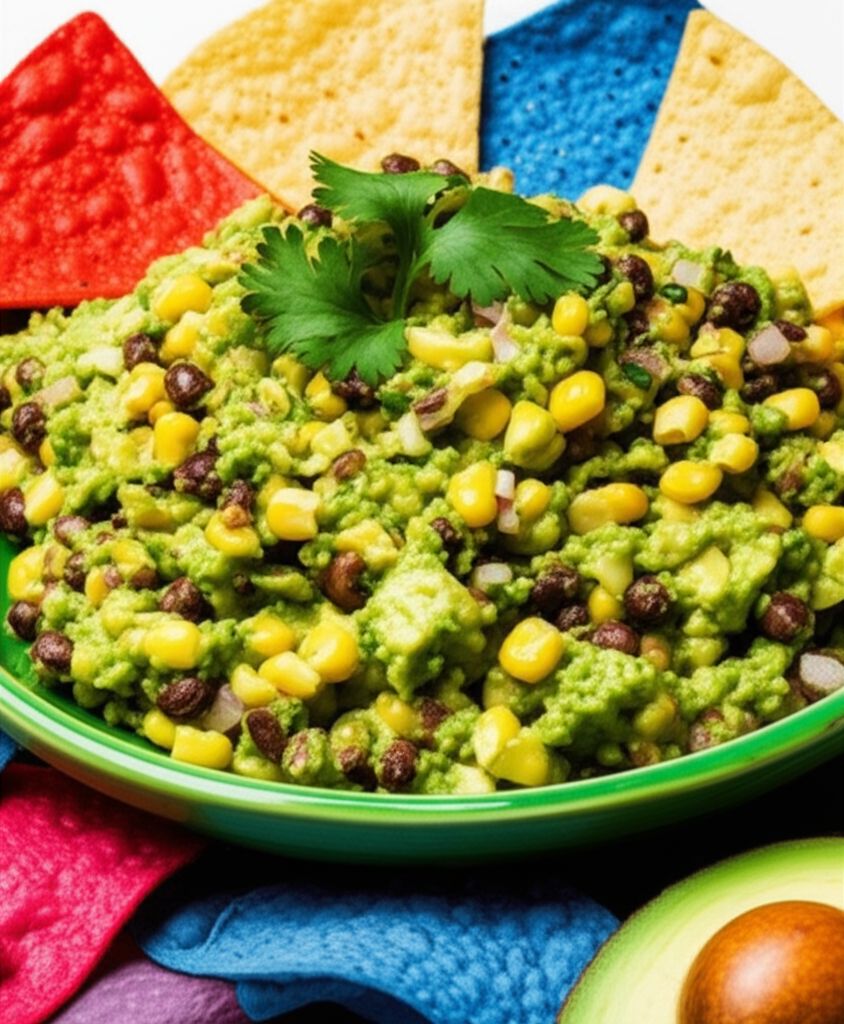 Corn and Black Bean Guacamole