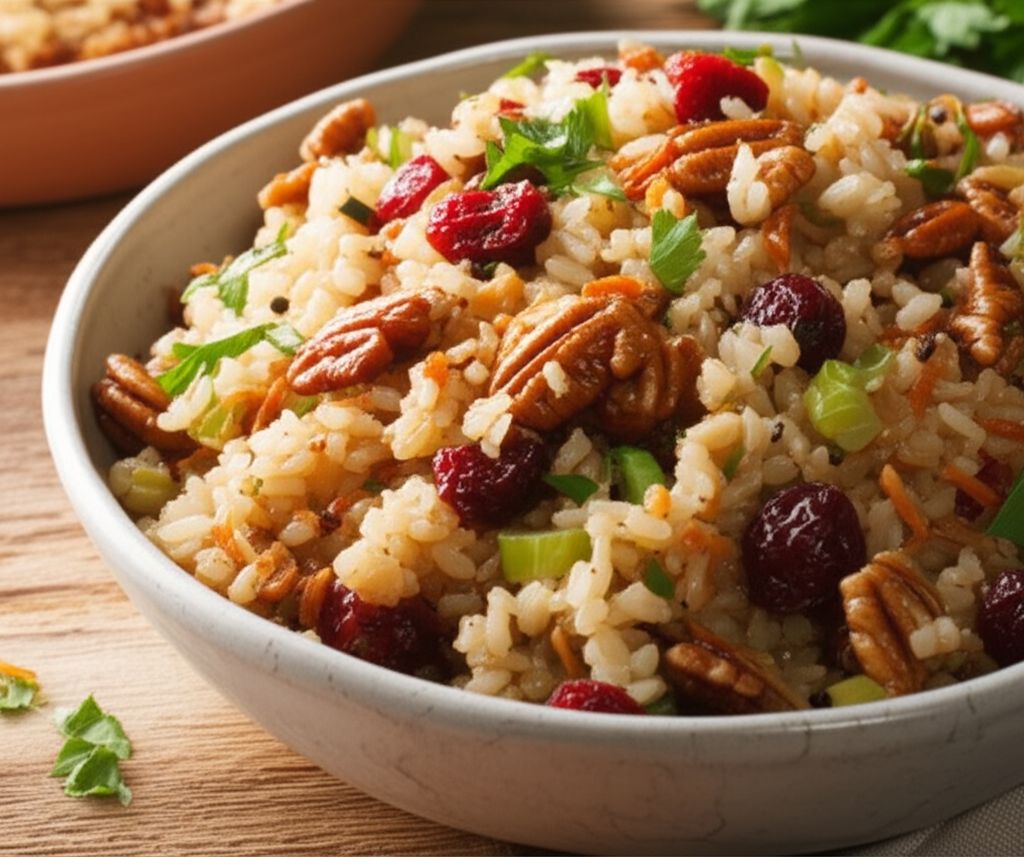 Cranberry Pecan Brown Rice Stuffing