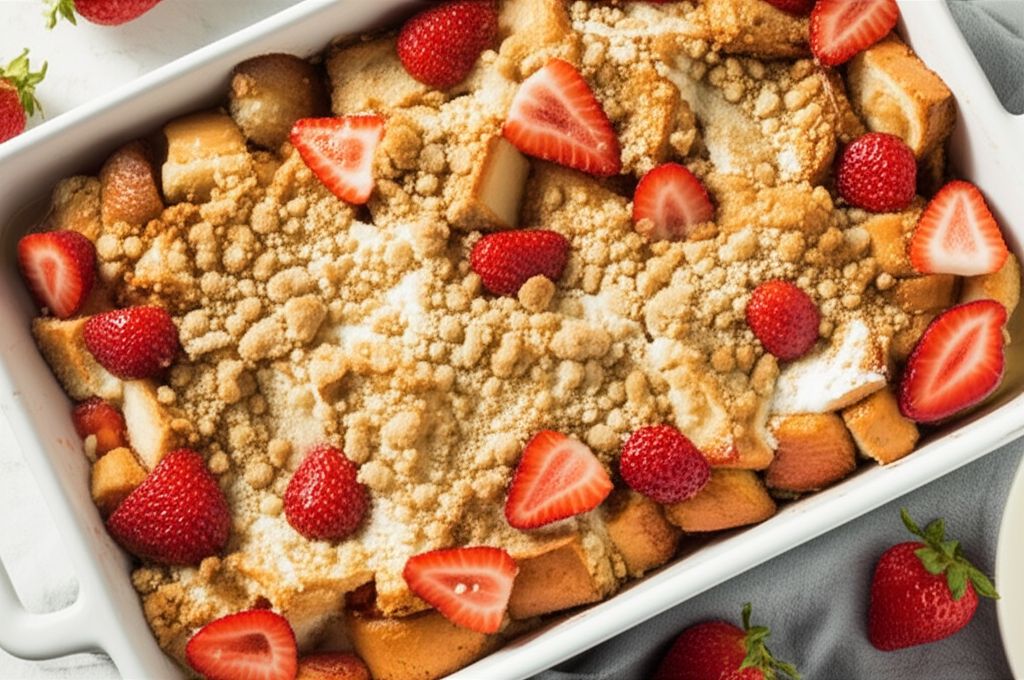 Cream Cheese-Stuffed French Toast with Strawberries
