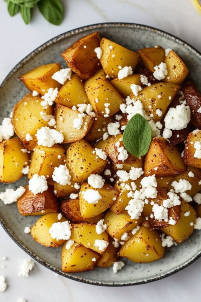 Feta Roasted Potatoes