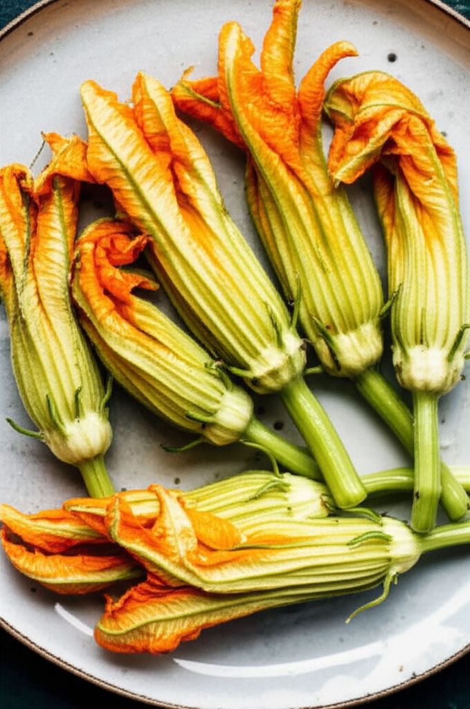 Fried Stuffed Squash Blossoms