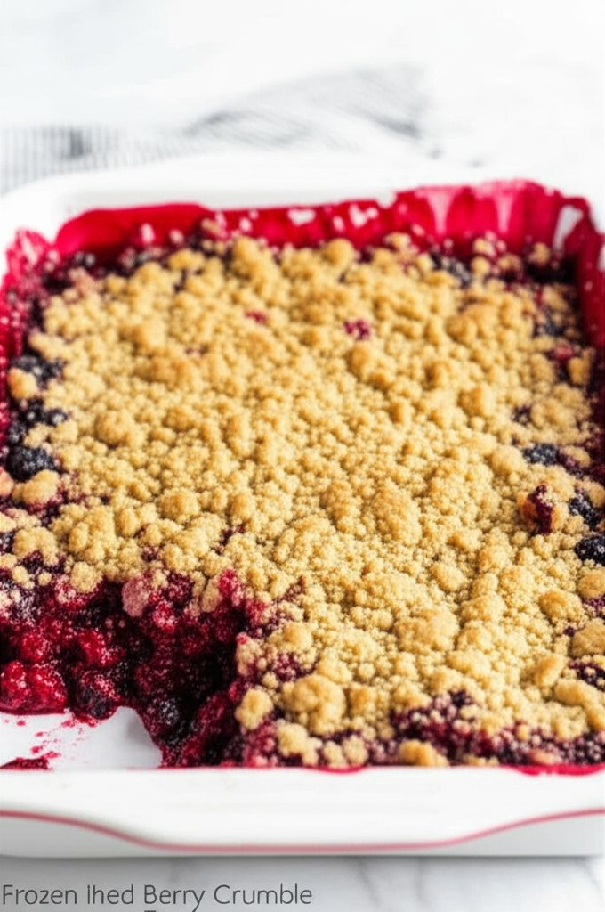 Frozen Berry Crumble