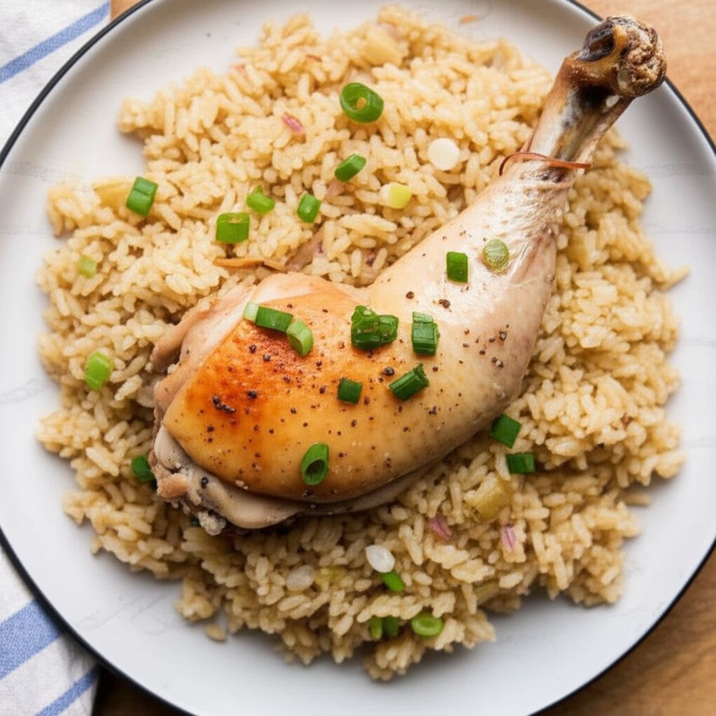 Garlic Chicken Fragrant Rice On a Budget