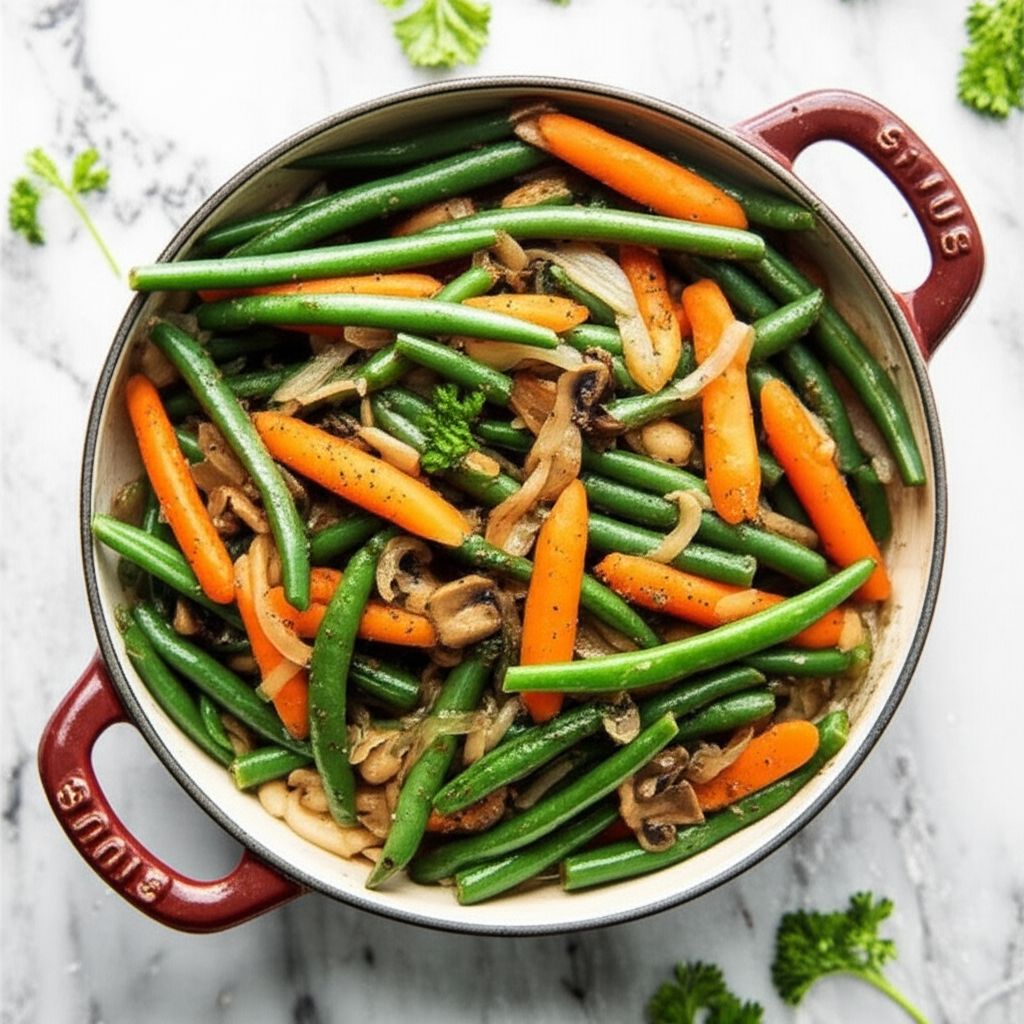 Green Bean and Mushroom Medley