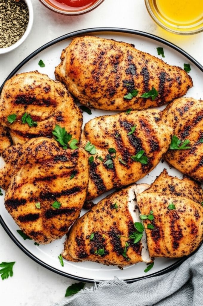 Grilled Chicken and Herbs