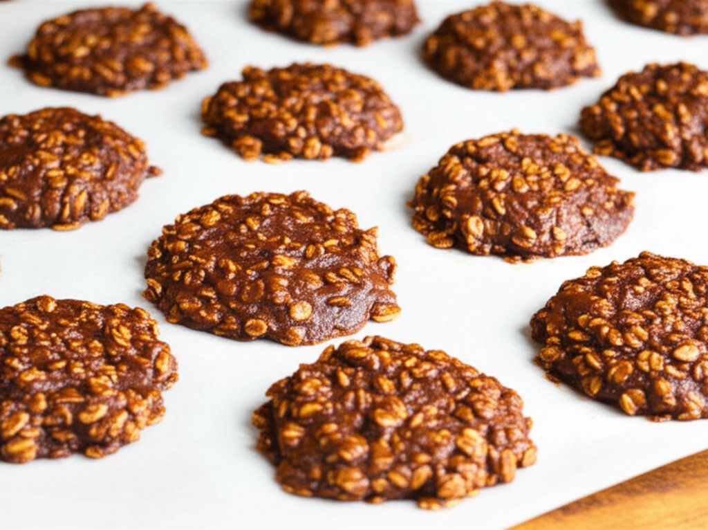 Healthier No Bake Oatmeal Cookies