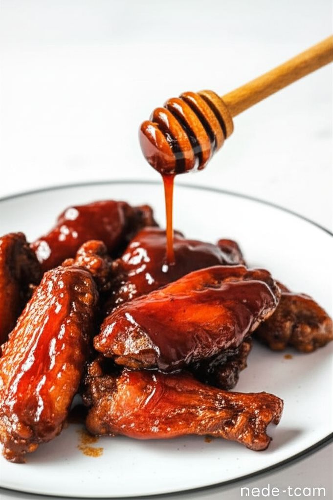 Hot Honey Whiskey BBQ Wing Sauce