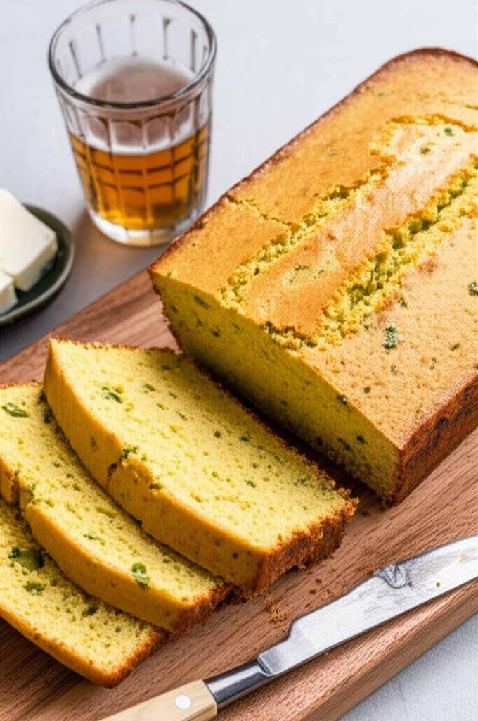 Jalapeno Green Onion Ale Corn Bread