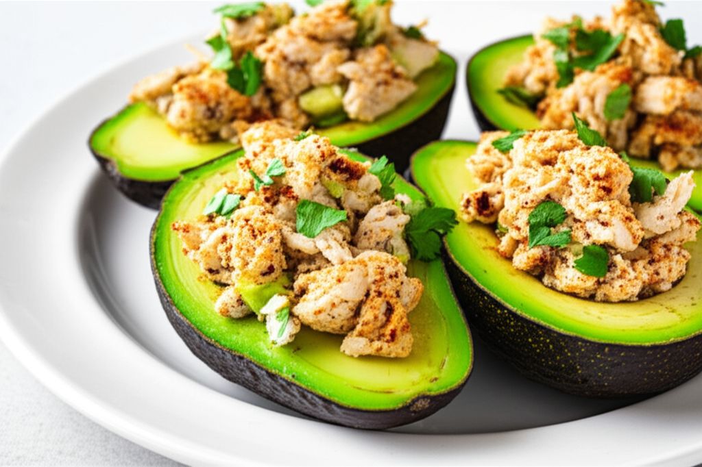 Mexi-Chicken Avocado Cups