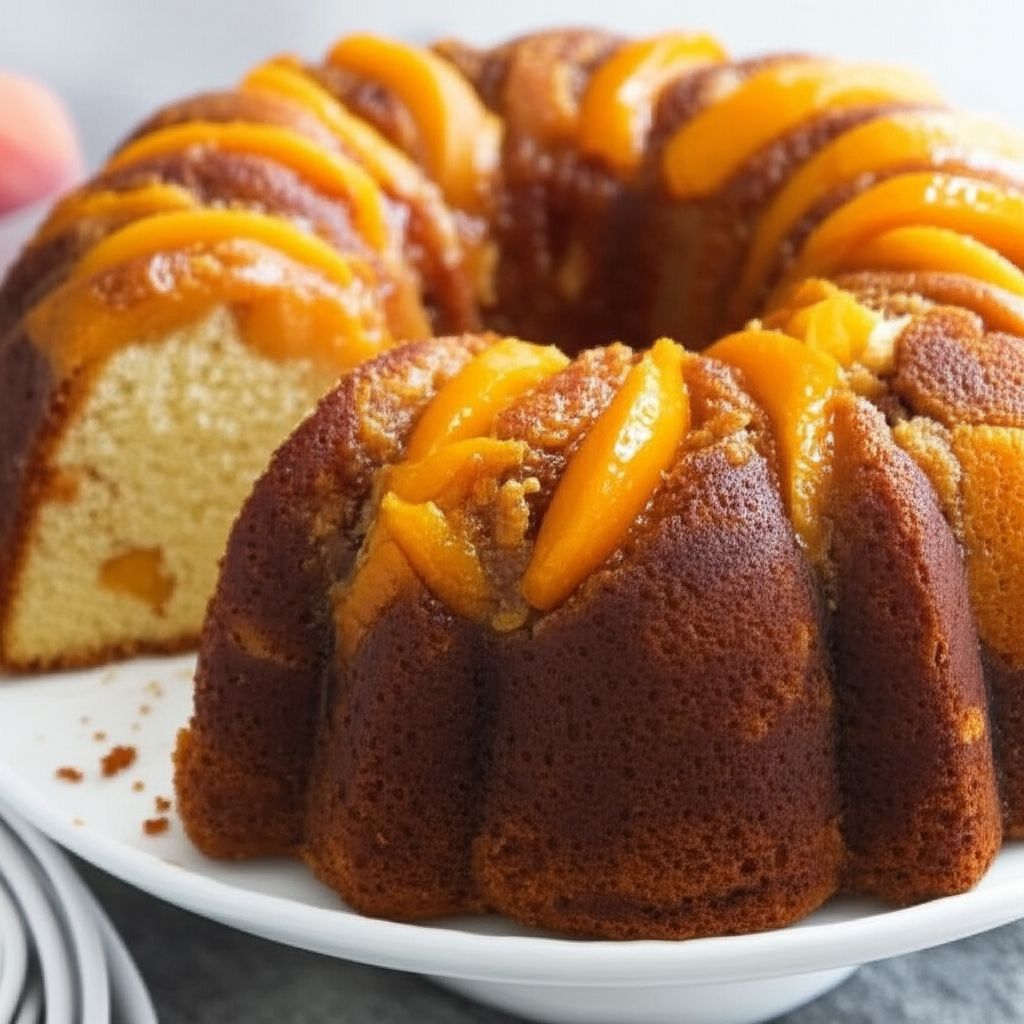 Peach Cobbler Pound Cake