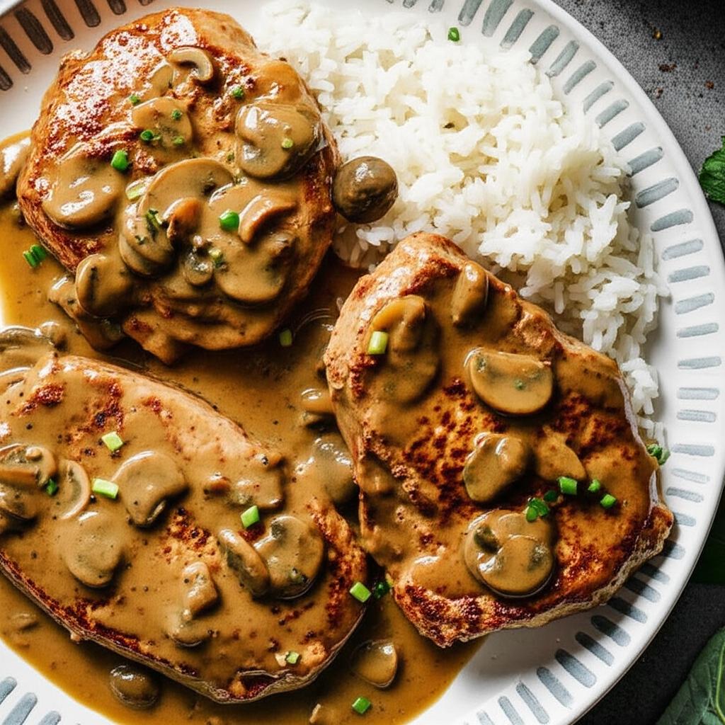 Pork Chops in Mushroom Gravy