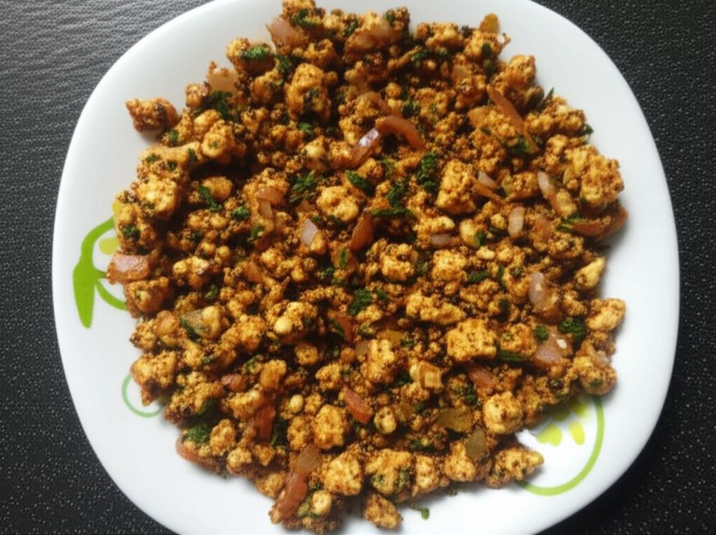 Quick Indian Vegetarian Cottage Cheese Breakfast