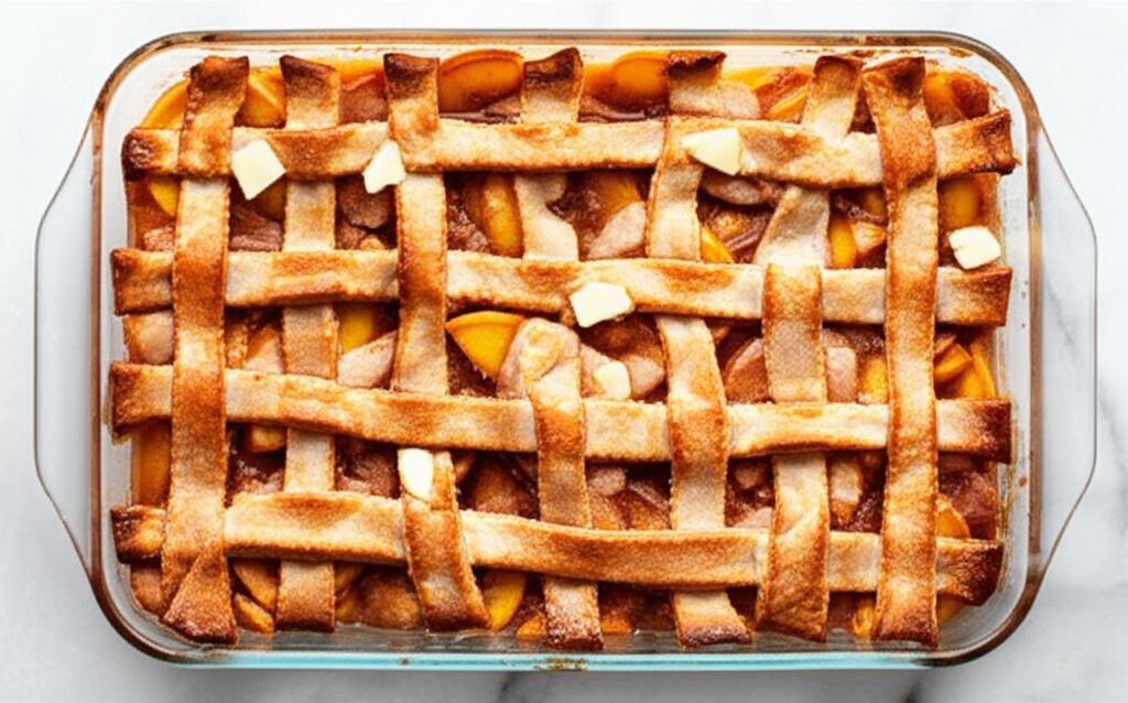 Really Quick Peach Cobbler